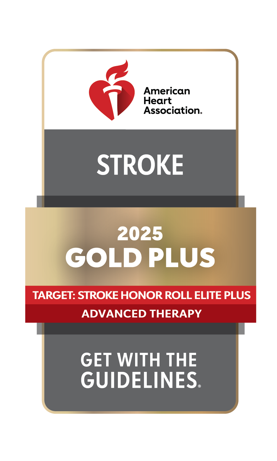 AHA 2025 Stroke Gold Award