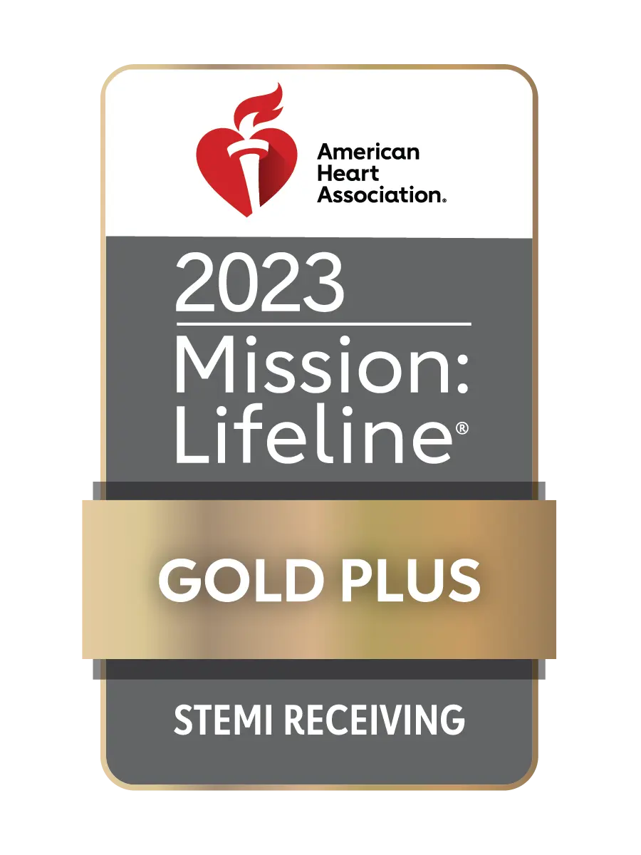 American Heart Mission Lifeline Gold Plus STEMI Receiving 2023